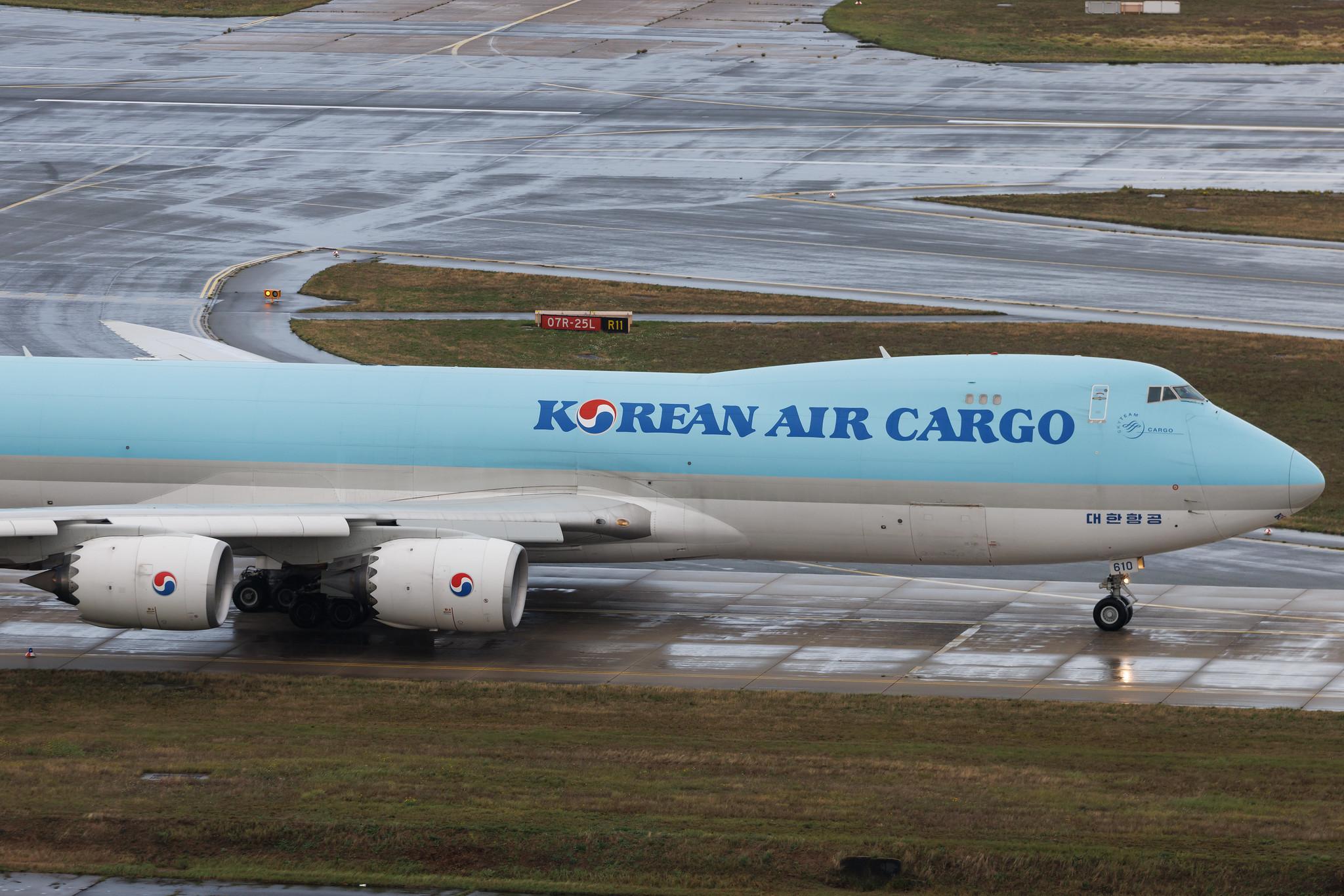 Frankfurt Airport: Korean Air Cargo (KE / KAL) | Operator: Korean Air | Boeing 747-8HT(F) B748 | HL7610 | MSN 37133