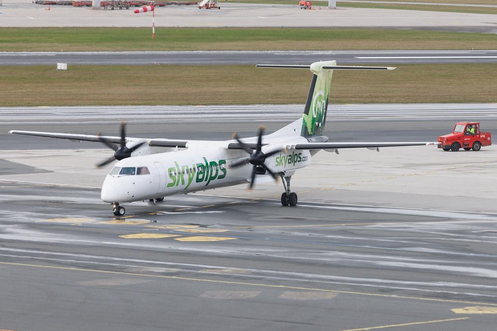Hamburg Airport: SkyAlps (BQ / SWU) | De Havilland Canada Dash 8-400 DH8D | 9H-PAUL | MSN 4255