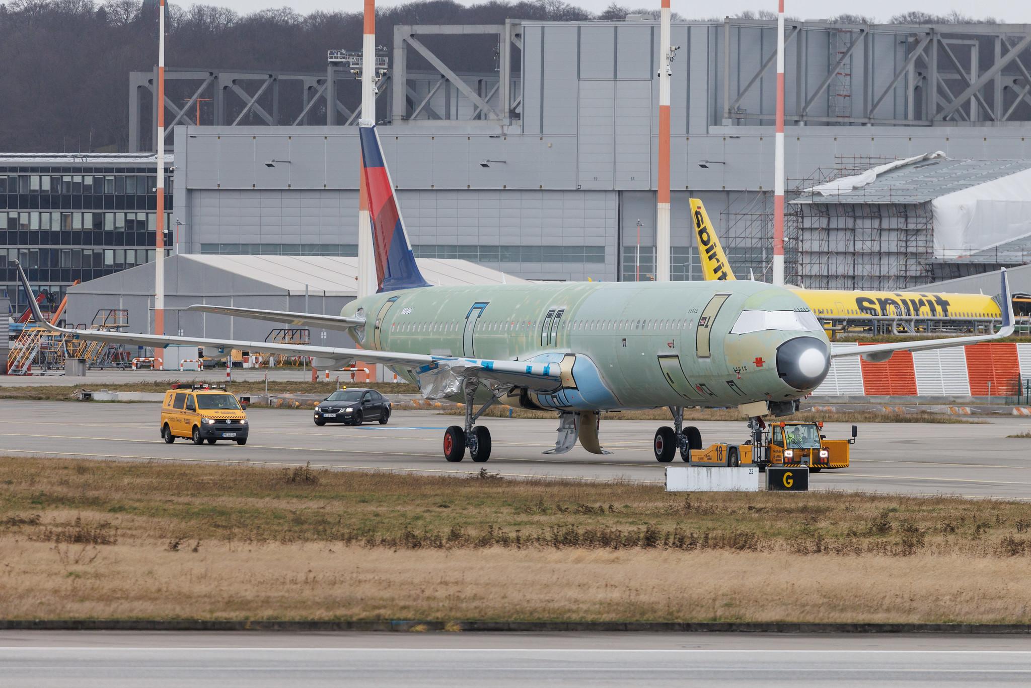 Hamburg Finkenwerder: Delta Air Lines (DL / DAL) | Airbus A321-271NX A21N | D-AZWT | N578DT | MSN 11812