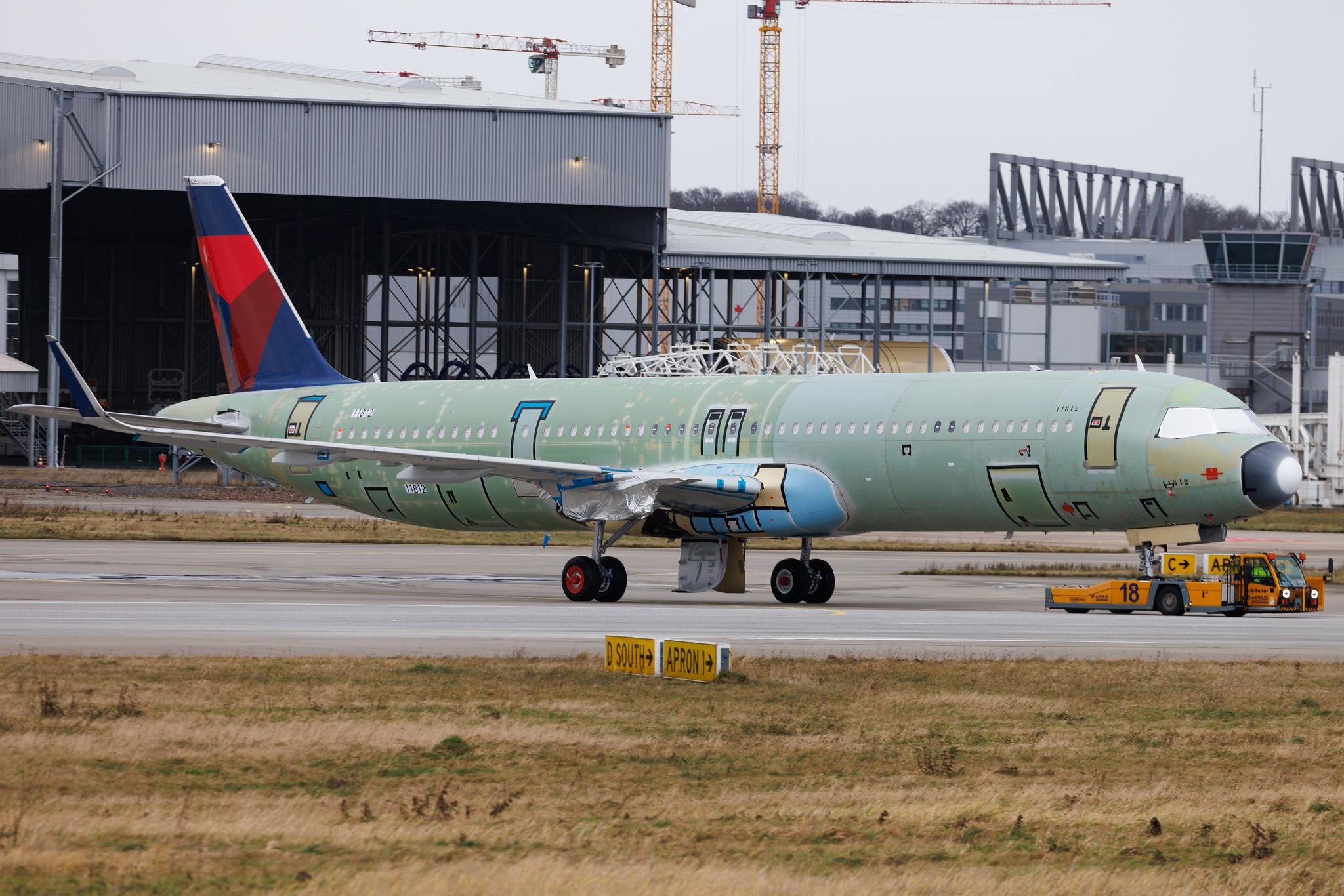 Hamburg Finkenwerder: Delta Air Lines (DL / DAL) | Airbus A321-271NX A21N | D-AZWT | N578DT | MSN 11812