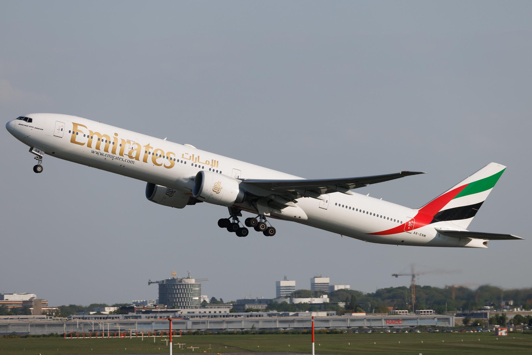 Hamburg Airport: Emirates (EK / UAE) | Boeing 777-31H(ER) B77W | A6-ENM | MSN 41359