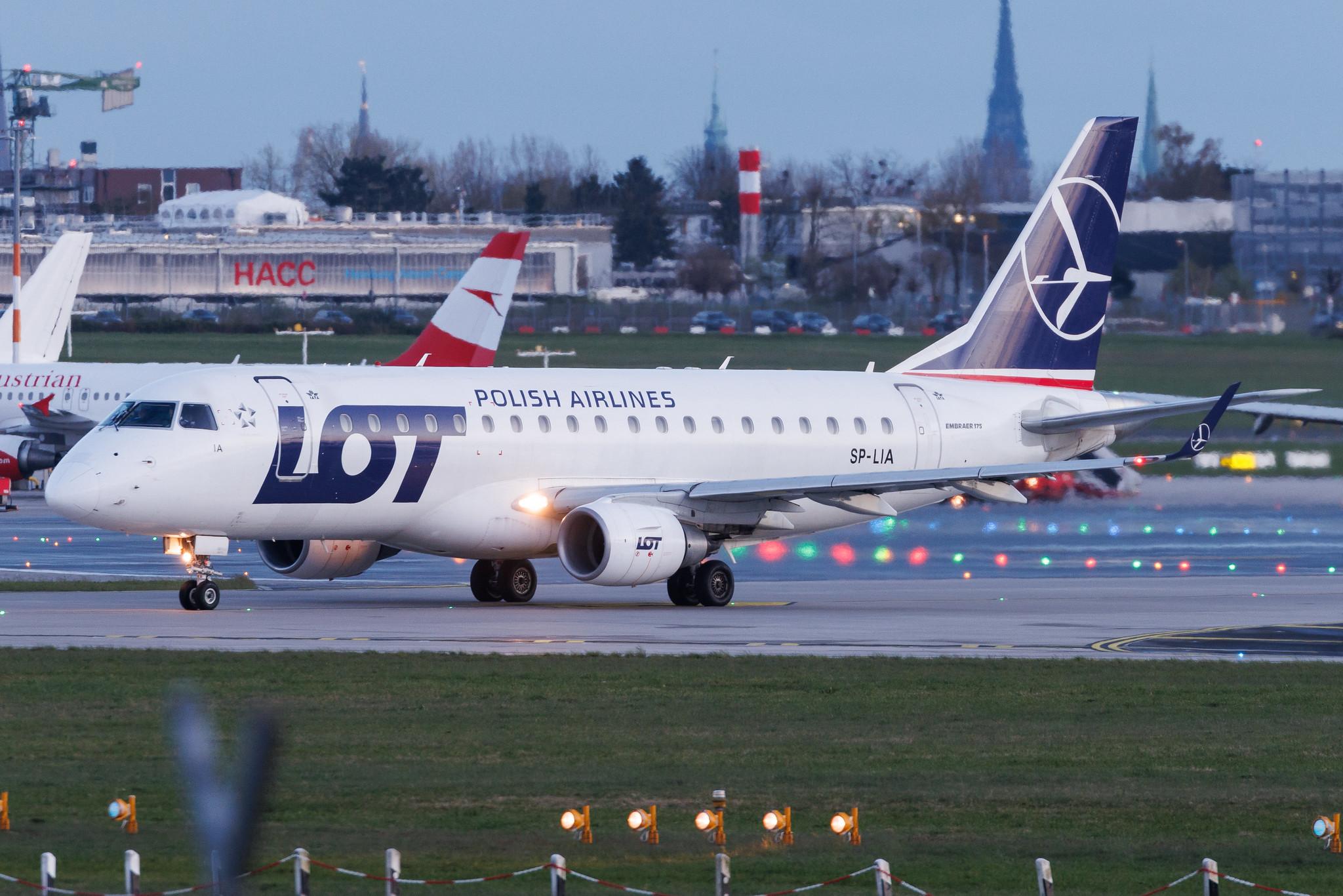 Hamburg Airport: LOT (LO / LOT) | Embraer E175STD E75S | SP-LIA | MSN 17000125