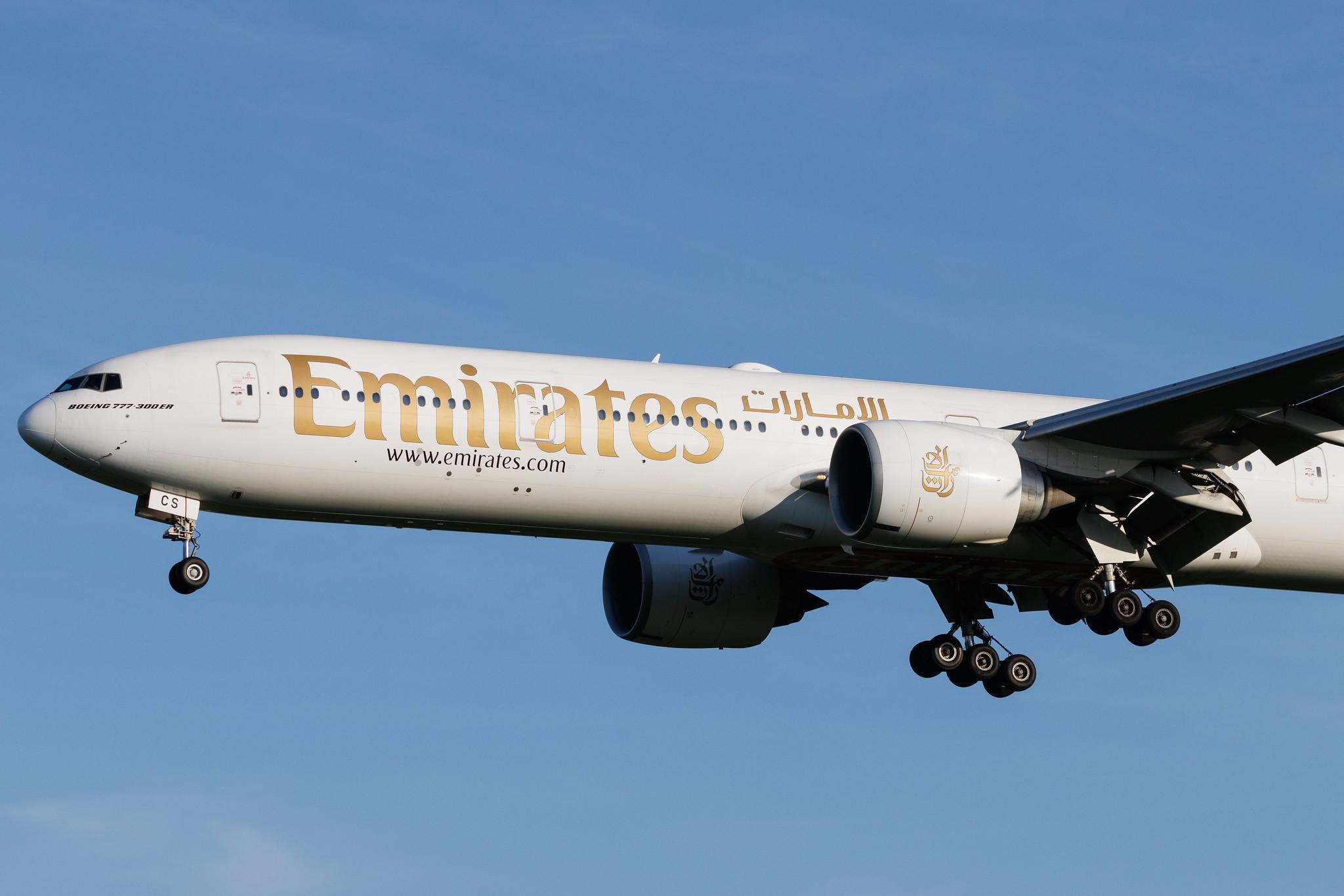 Hamburg Airport: Emirates (EK / UAE) | Boeing 777-31H(ER) B77W | A6-ECS | MSN 38980