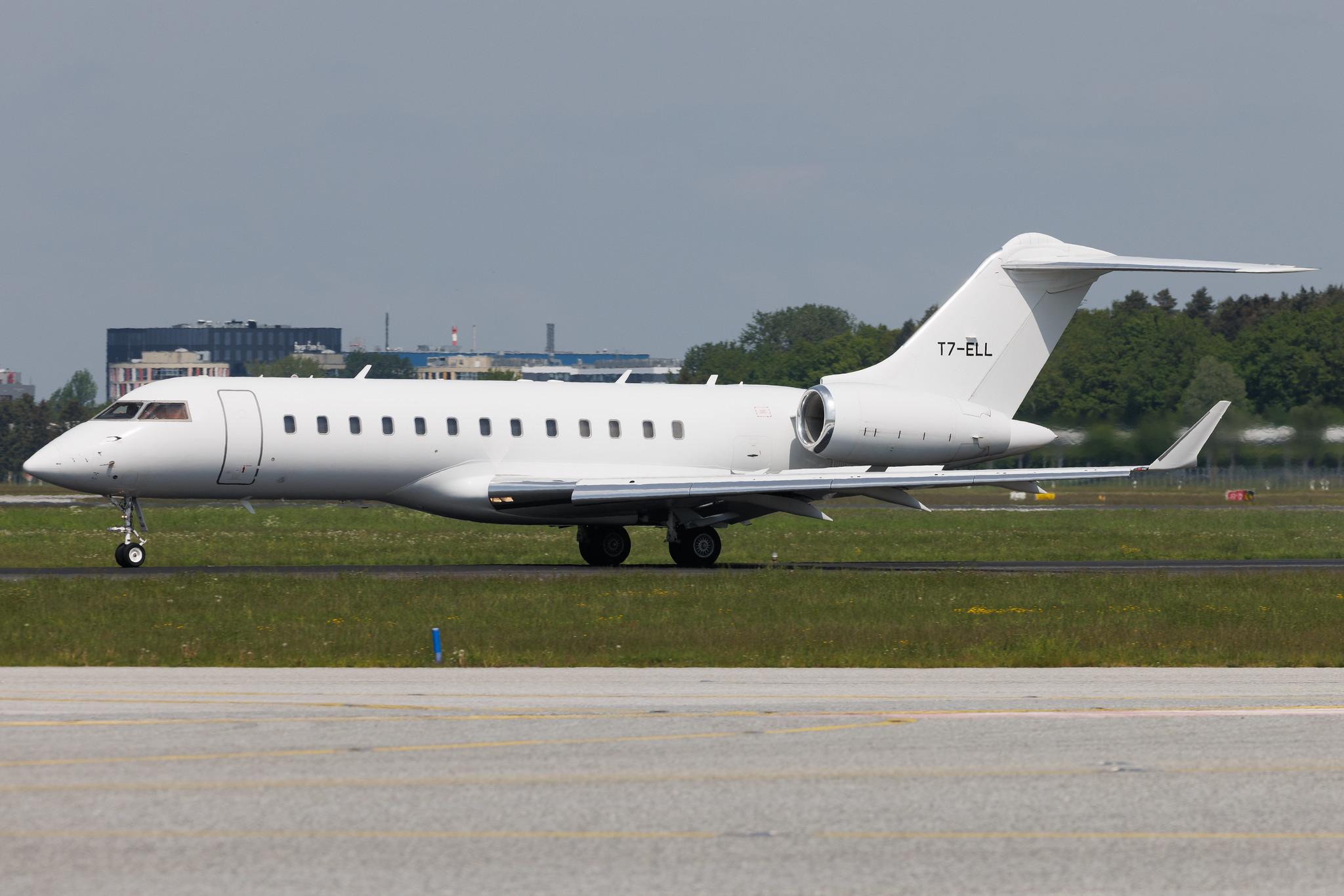 Hamburg Airport: Solairus Aviation (/ TWY) | Bombardier Global Express GLEX | T7-ELL | MSN 9068