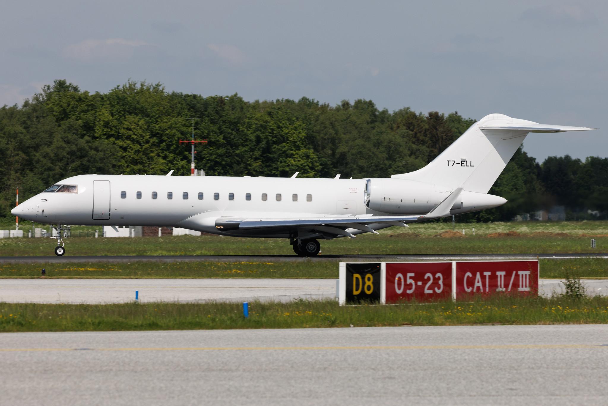 Hamburg Airport: Solairus Aviation (/ TWY) | Bombardier Global Express GLEX | T7-ELL | MSN 9068