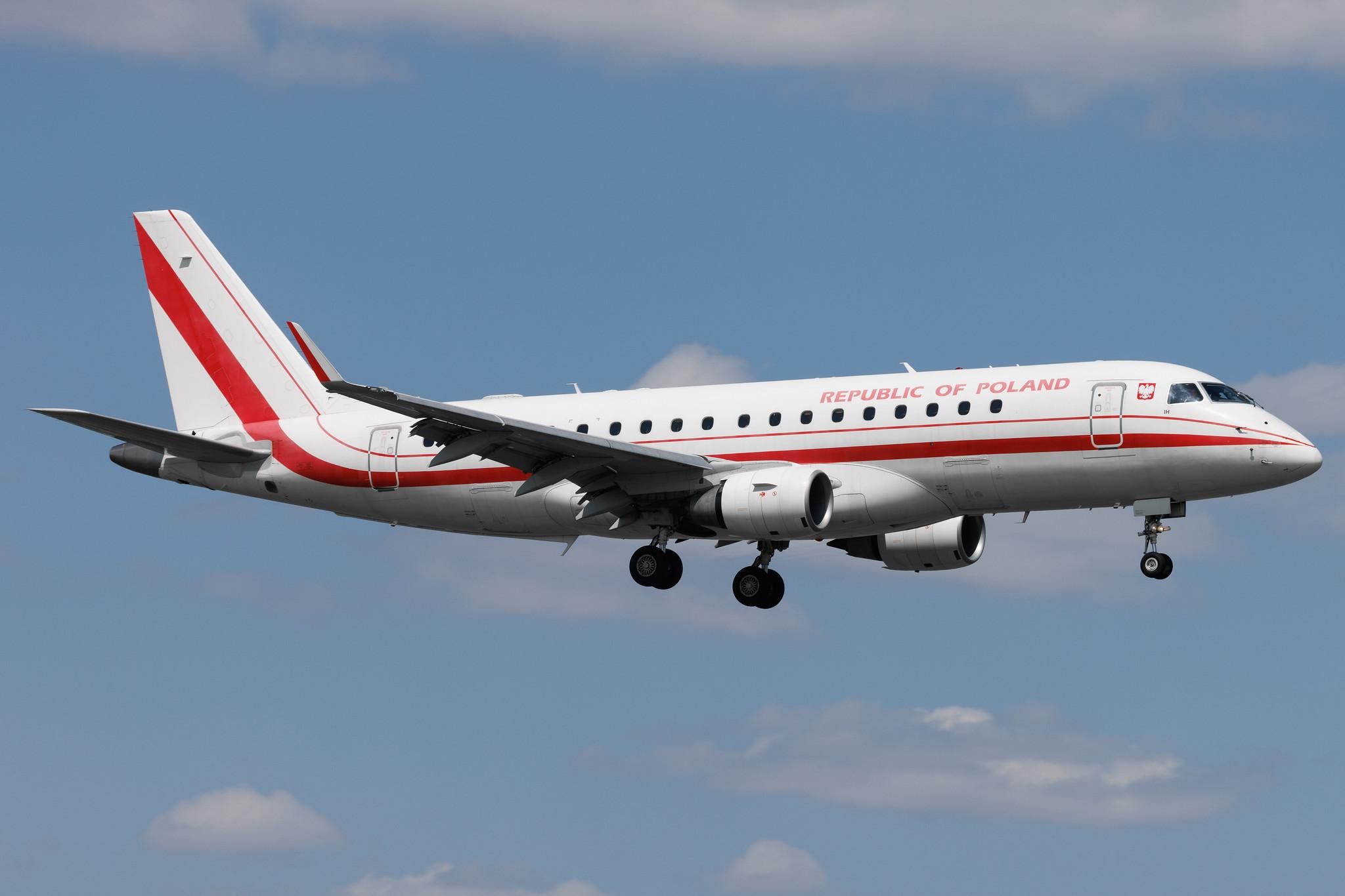 Warsaw Chopin Airport: Polish Government (/ PLF) | Operator: LOT | Embraer E175LR E75S | SP-LIH | MSN 17000288