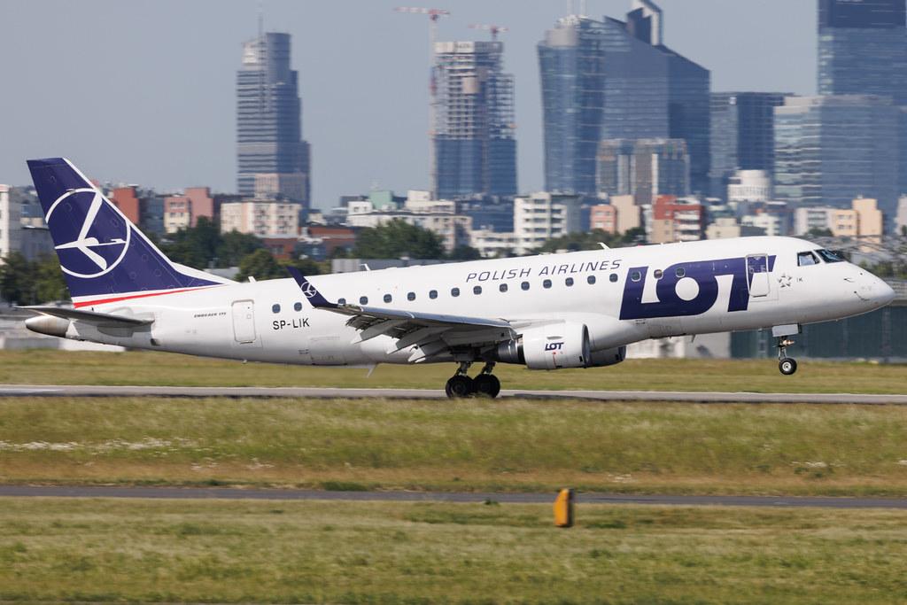 Warsaw Chopin Airport: LOT (LO / LOT) | Embraer E175LR E75S | SP-LIK | MSN 17000303