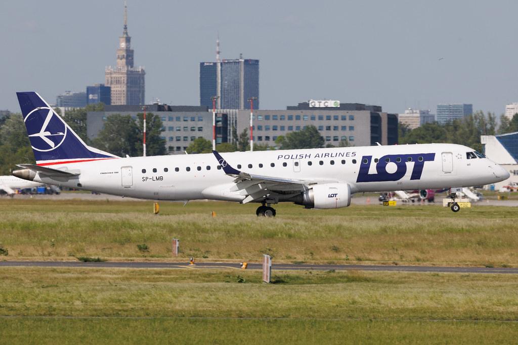 Warsaw Chopin Airport: LOT (LO / LOT) | Embraer E190STD E190 | SP-LMB | MSN 19000762