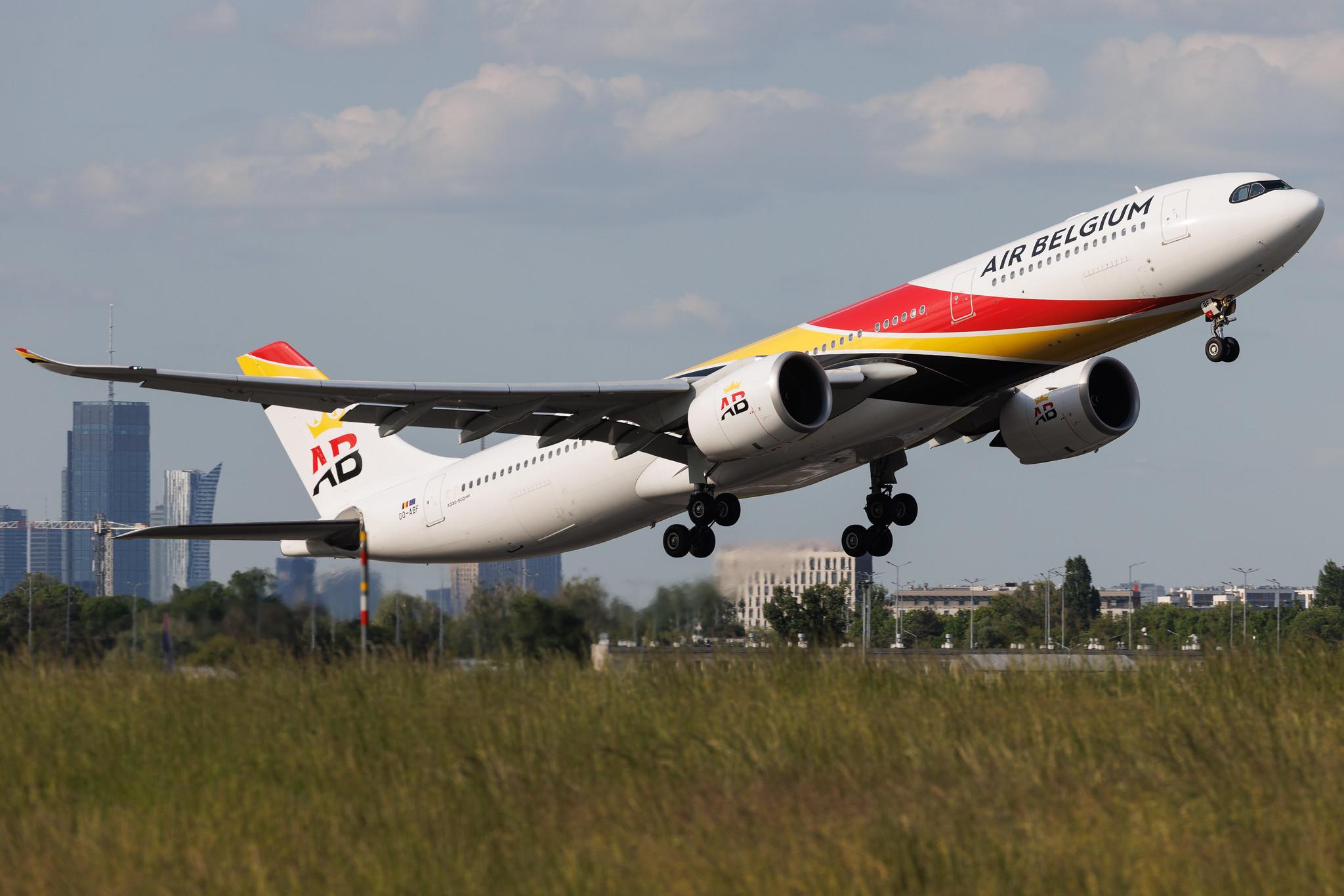 Warsaw Chopin Airport: LOT (LO / LOT) | Operator: Air Belgium | Airbus A330-941 A339 | OO-ABF | MSN 1844