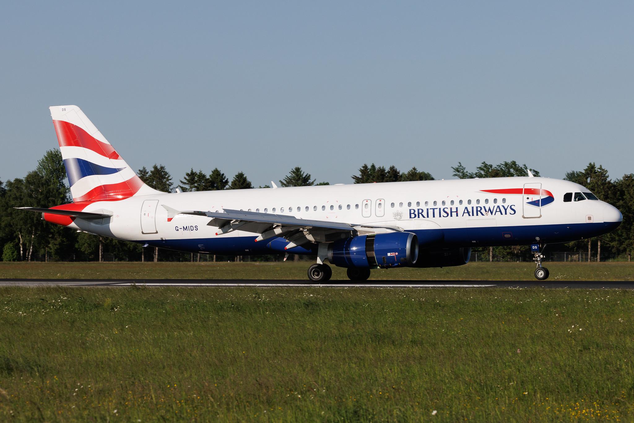 Hamburg Airport: British Airways (BA / BAW) | Airbus A320-232 A320 | G-MIDS | MSN 1424
