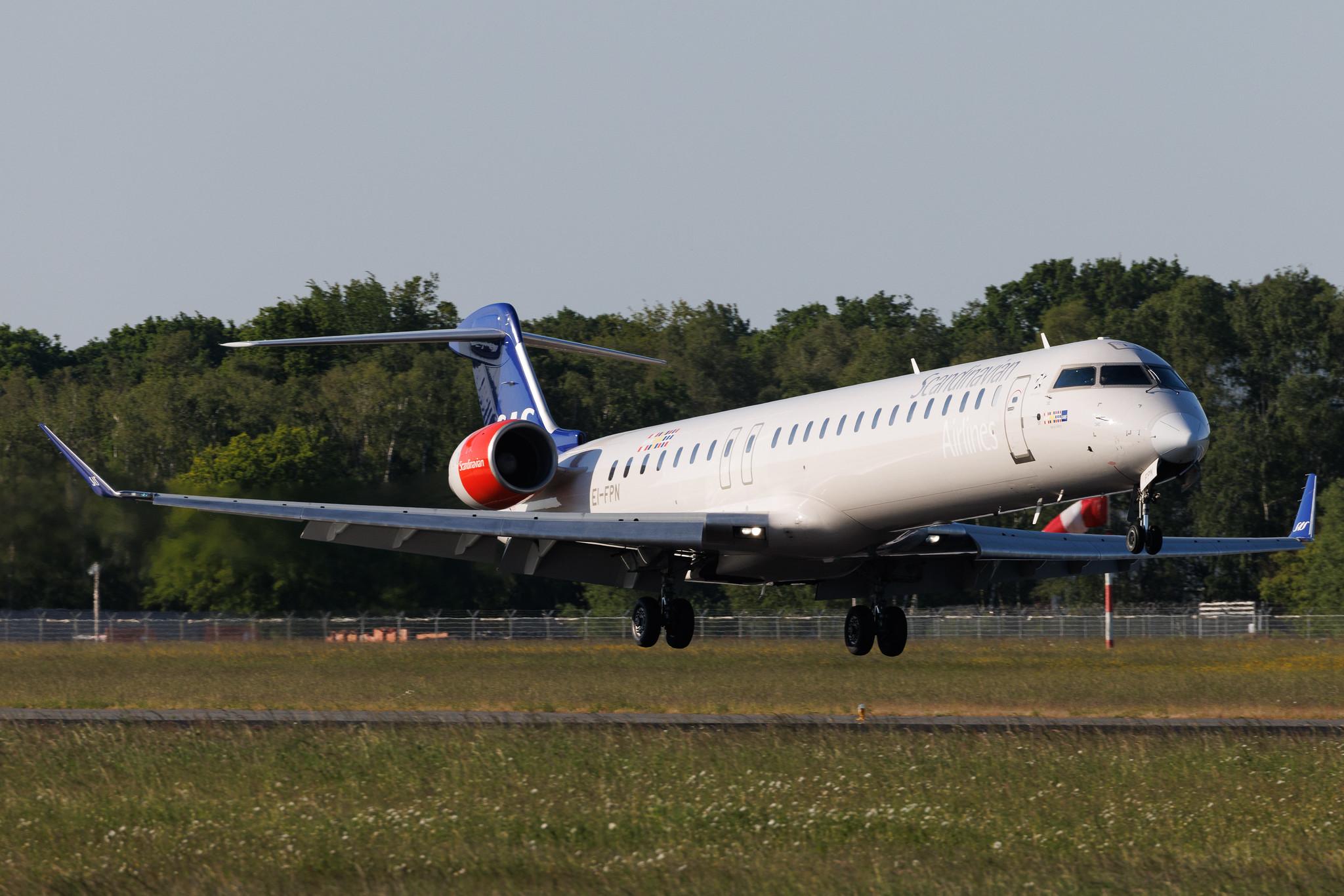 Hamburg Airport: SAS (SK / SAS) | Operator: Cityjet | Mitsubishi CRJ-900LR CRJ9 | EI-FPN | MSN 15433