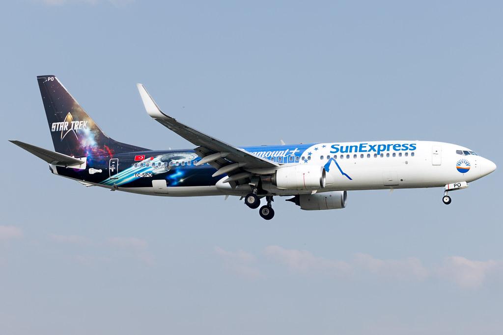 Hamburg Airport: SunExpress (XQ / SXS) | Livery: Paramount+ Star Trek Livery | Boeing 737-8MA B738 | TC-SPO | MSN 40946