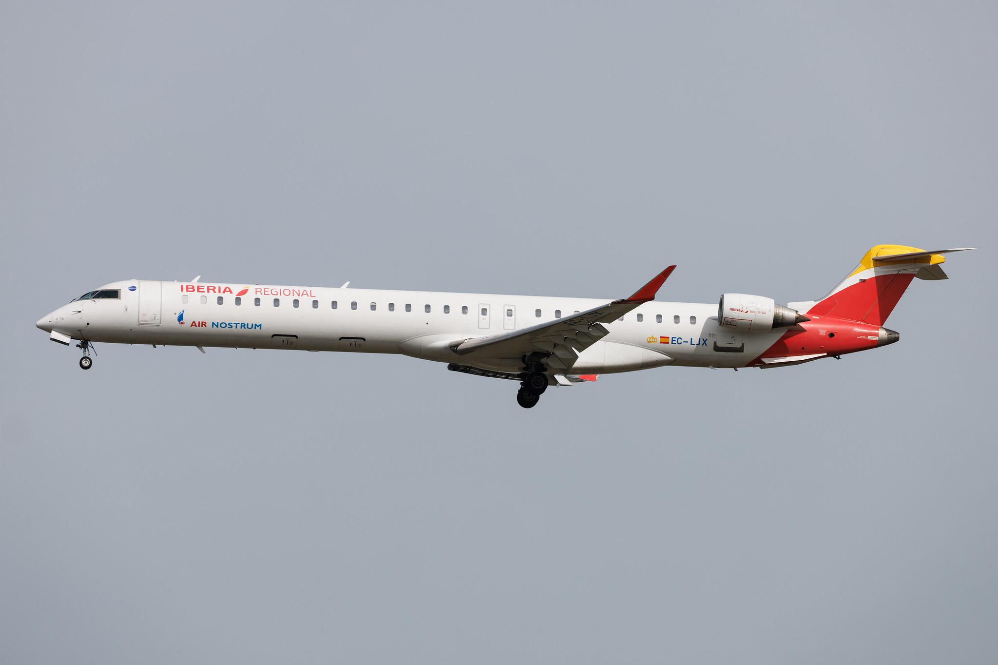 Frankfurt Airport: Iberia Regional (IB / IBE) | Operator: Air Nostrum | Mitsubishi CRJ-1000 CRJX | EC-LJX | MSN 19008