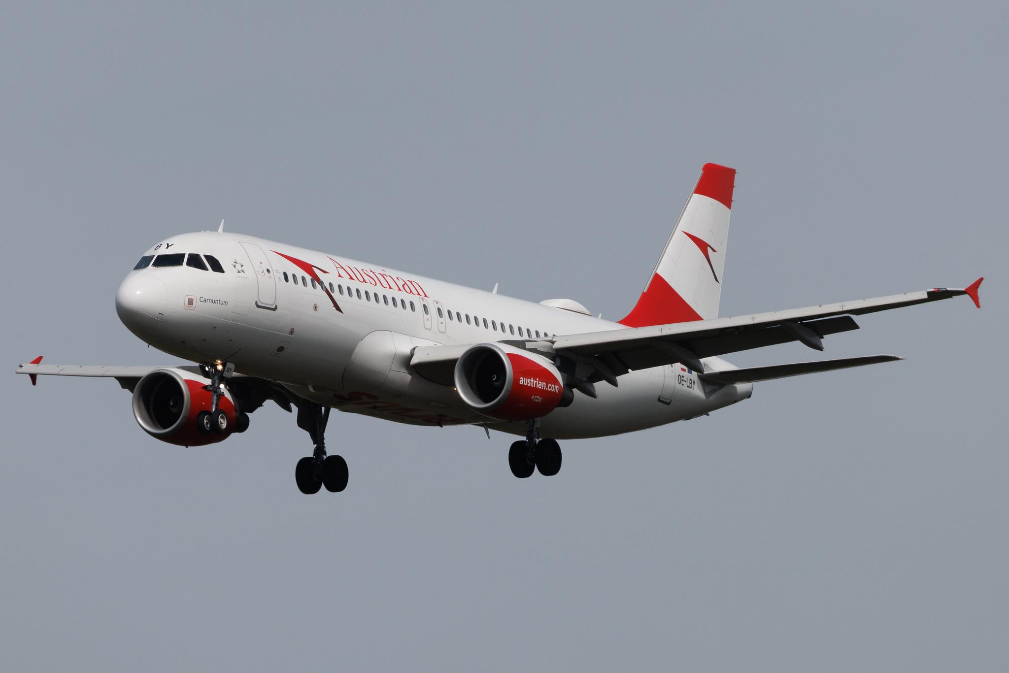 Frankfurt Airport: Austrian Airlines (OS / AUA) | Airbus A320-214 A320 | OE-LBY | MSN 05122