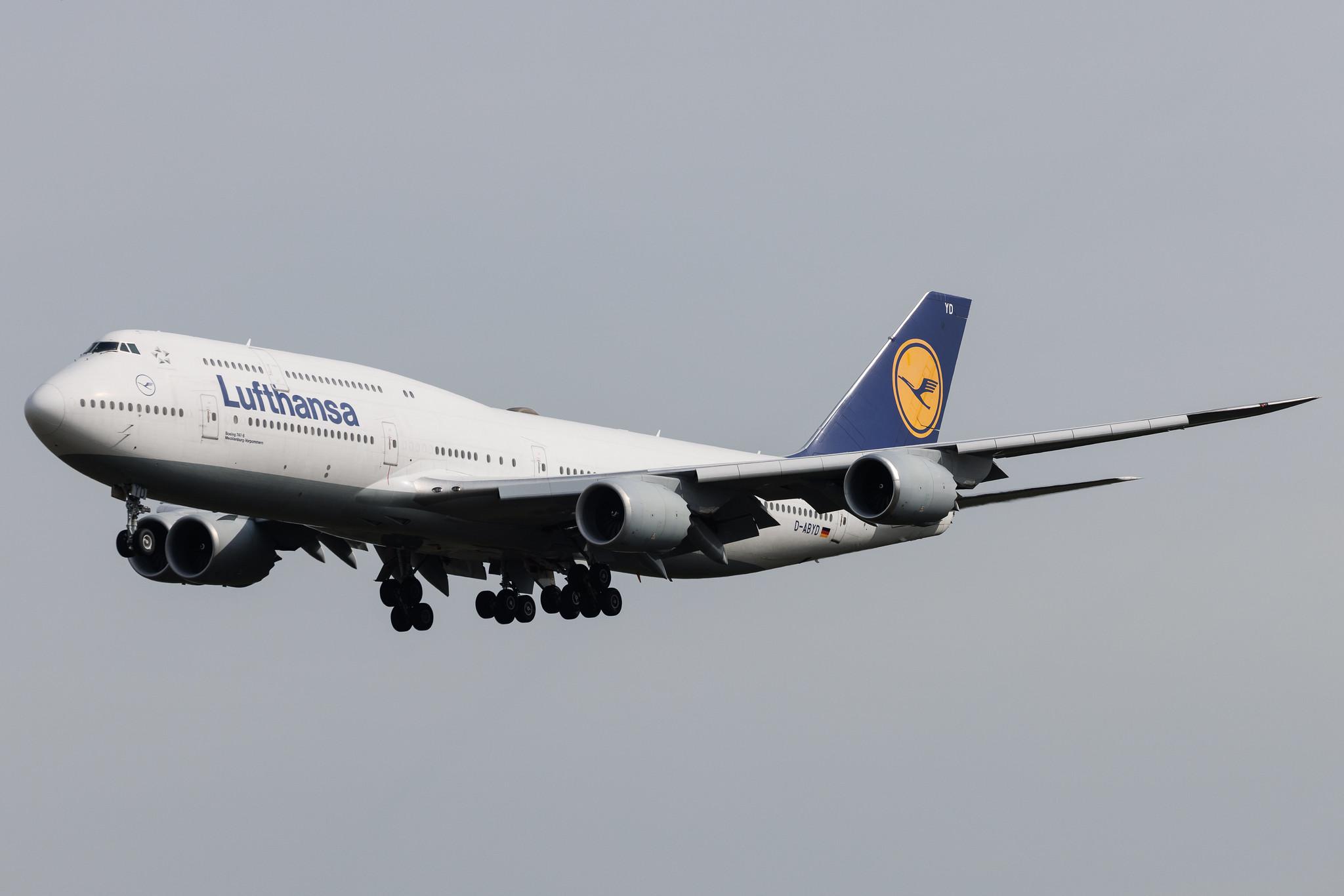 Frankfurt Airport: Lufthansa (LH / DLH) | Boeing 747-830 B748 | D-ABYD | MSN 37829
