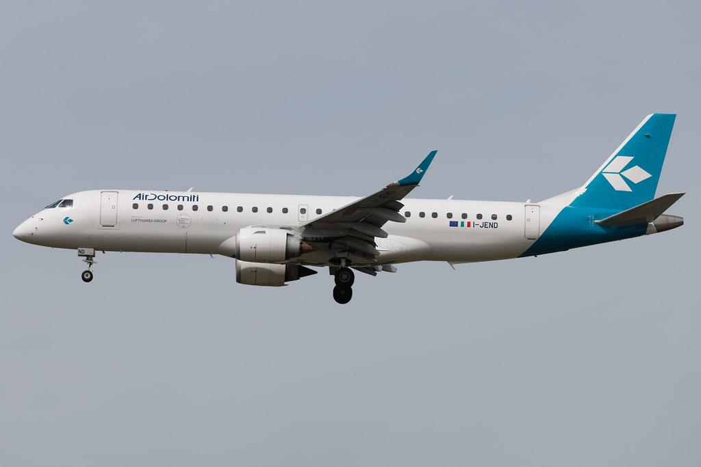 Frankfurt Airport: Air Dolomiti (EN / DLA) | Embraer E190LR E190 | I-JEND | MSN 19000332