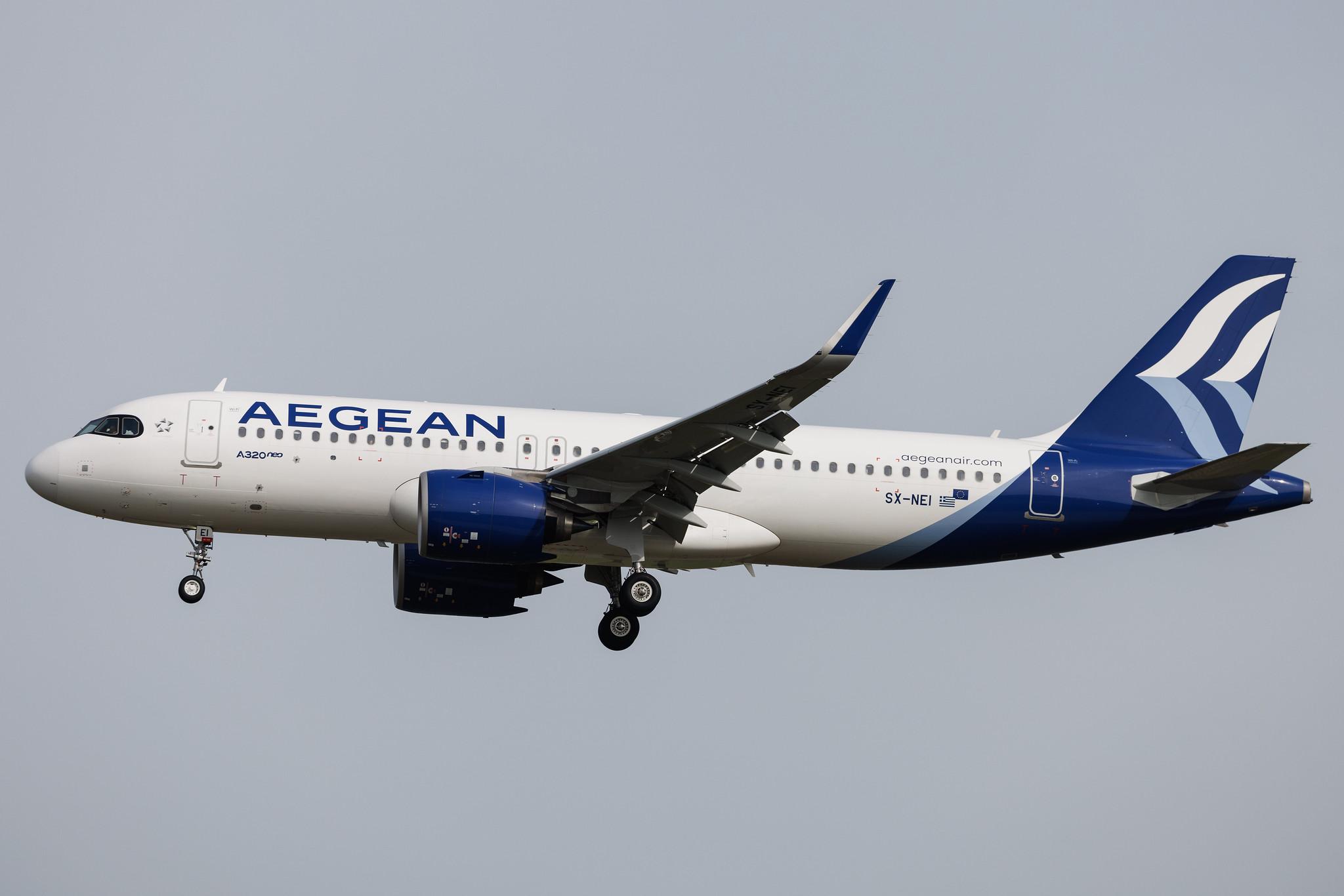 Frankfurt Airport: Aegean Airlines (A3 / AEE) | Airbus A320-271N A20N | SX-NEI | MSN 11338