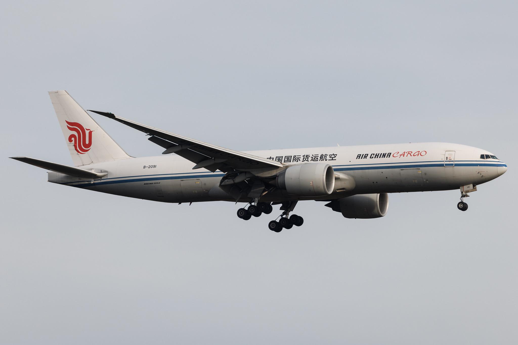 Frankfurt Airport: Air China Cargo (/ CAO) | Boeing 777-FFT B77L | B-2091 | MSN 44682