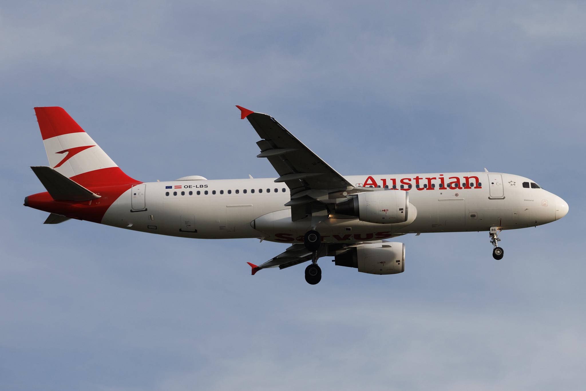 Frankfurt Airport: Austrian Airlines (OS / AUA) | Airbus A320-214 A320 | OE-LBS | MSN 1189