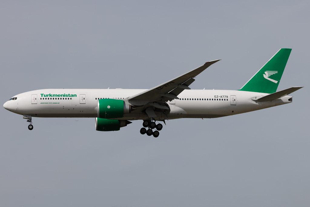Frankfurt Airport: Turkmenistan Airlines (T5 / TUA) | Boeing 777-22K(LR) B77L | EZ-A779 | MSN 42297