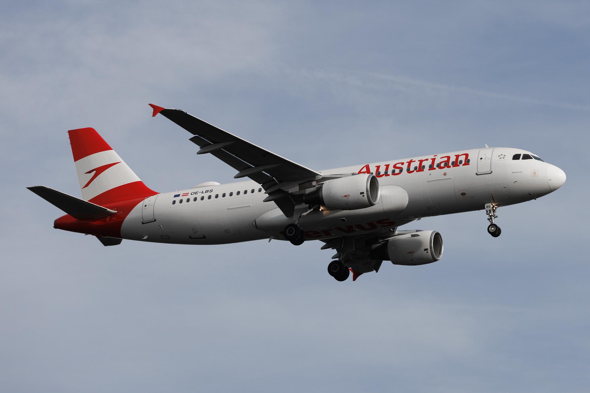 Frankfurt Airport: Austrian Airlines (OS / AUA) | Airbus A320-214 A320 | OE-LBS | MSN 1189