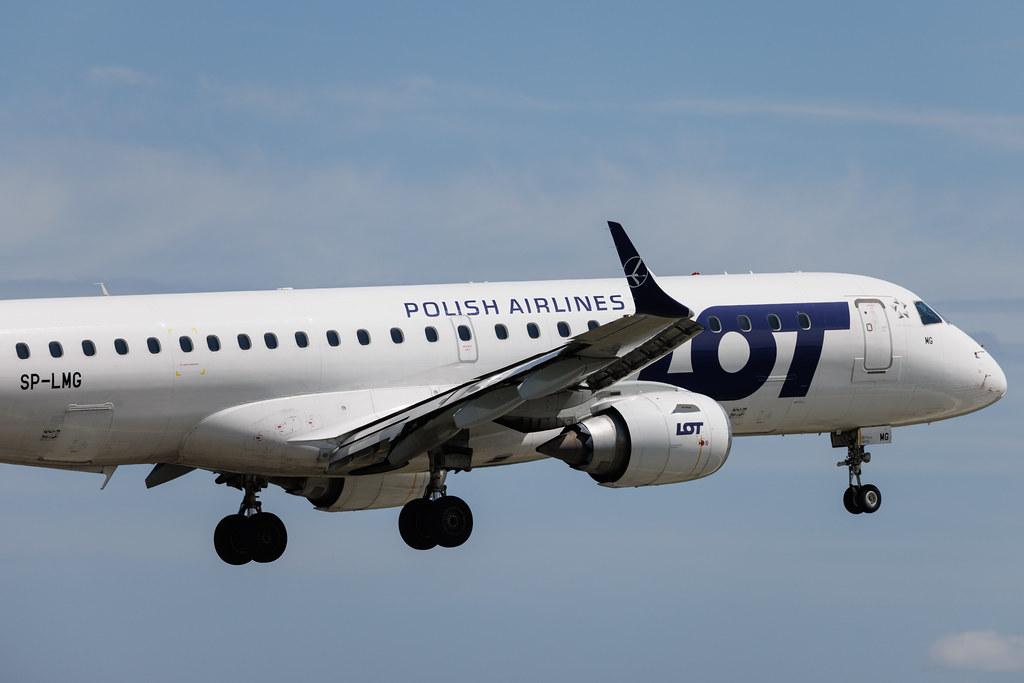 Warsaw Chopin Airport: LOT (LO / LOT) | Embraer E190STD E190 | SP-LMG | MSN 19000487