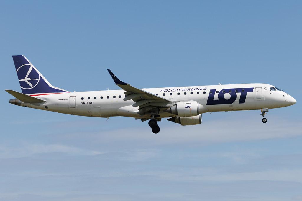 Warsaw Chopin Airport: LOT (LO / LOT) | Embraer E190STD E190 | SP-LMG | MSN 19000487