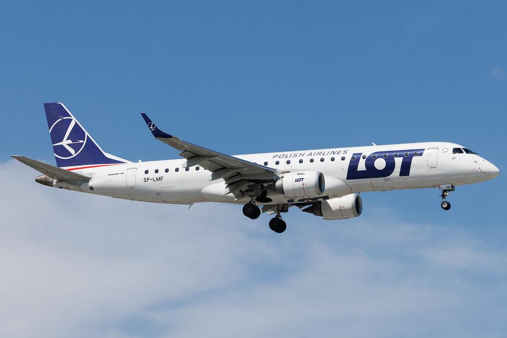 Warsaw Chopin Airport: LOT (LO / LOT) | Embraer E190AR E190 | SP-LMF | MSN 19000330