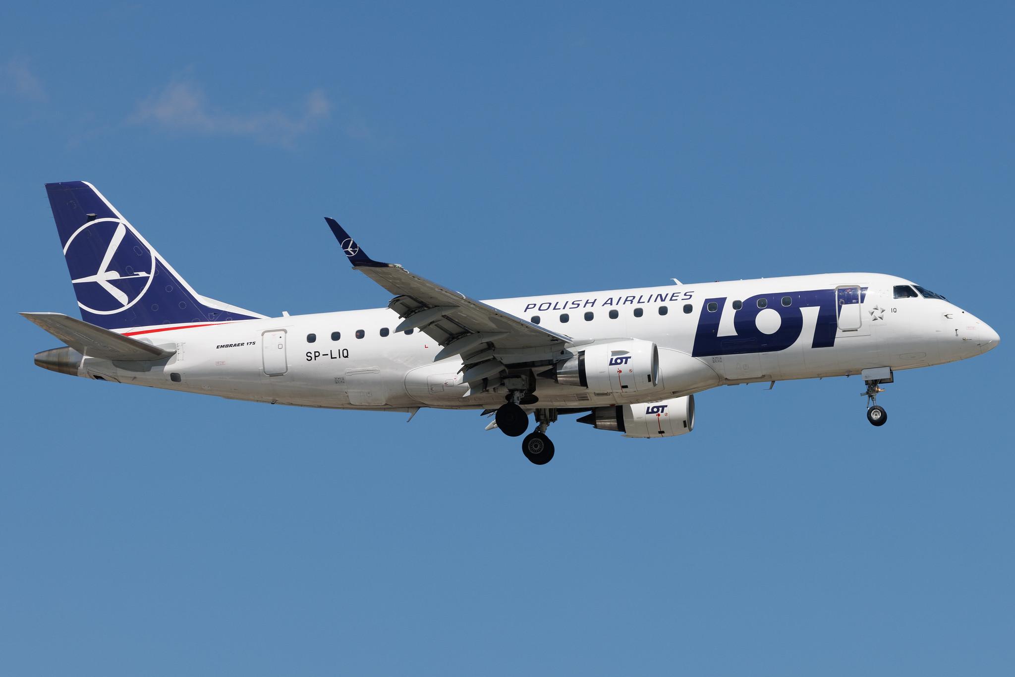 Warsaw Chopin Airport: LOT (LO / LOT) | Embraer E195LR E195 | SP-LNM | MSN 19000669