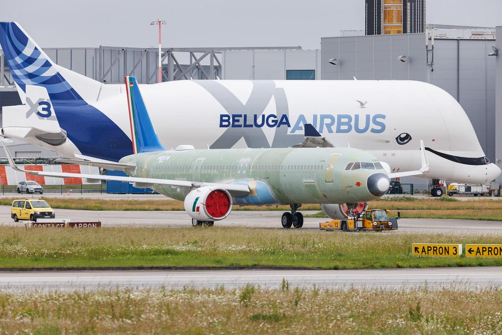 Hamburg Finkenwerder: ITA Airways (AZ / ITY) | Airbus A321-271NX/LR A21N | D-AXXG | EI-HXF | MSN 11995