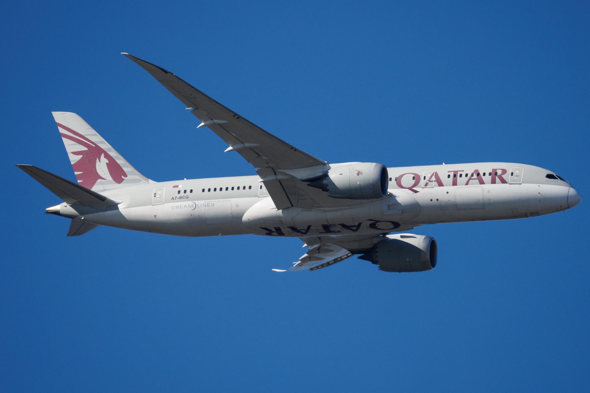 Hamburg Finkenwerder: Qatar Airways (QR / QTR) | Boeing 787-8 Dreamliner B788 | A7-BCG | MSN 38325