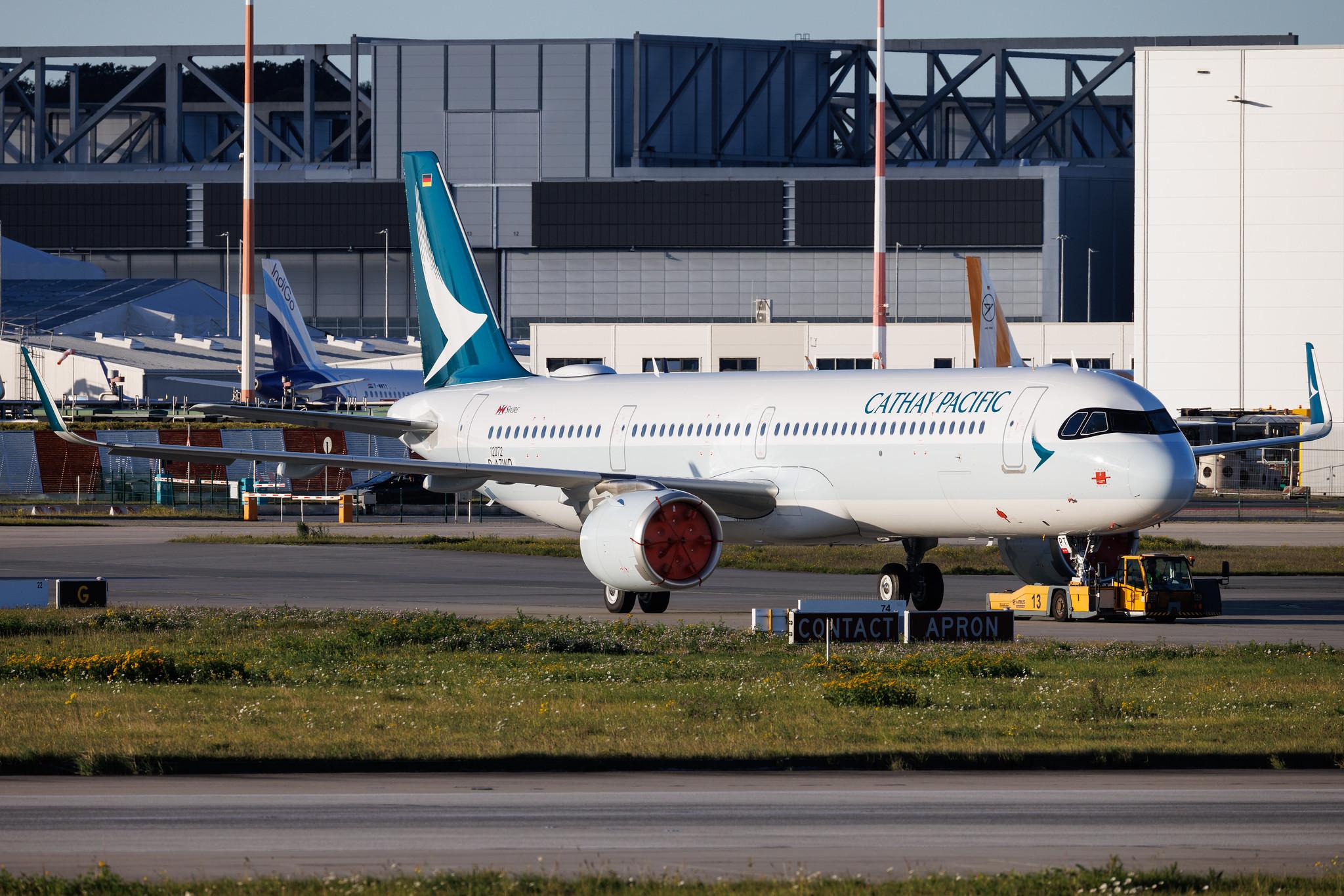Hamburg Finkenwerder: Cathay Pacific (CX / CPA) | Airbus A321-251NX A21N | D-AZWD | B-HPT | MSN 12072