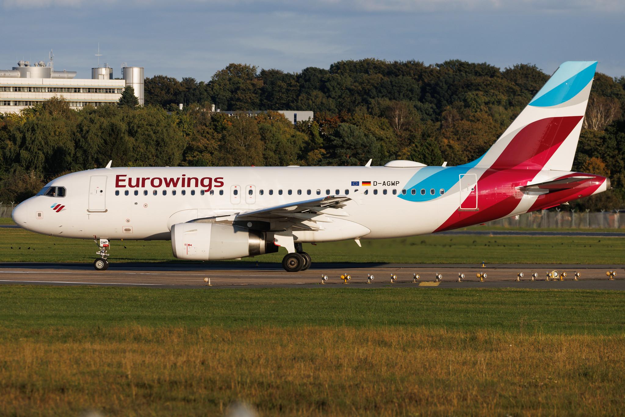 Hamburg Airport: Eurowings (EW / EWG) | Airbus A319-132 A319 | D-AGWP | MSN 04227