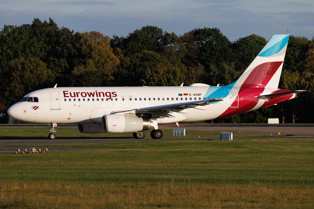 Hamburg Airport: Eurowings (EW / EWG) | Airbus A319-132 A319 | D-AGWP | MSN 04227