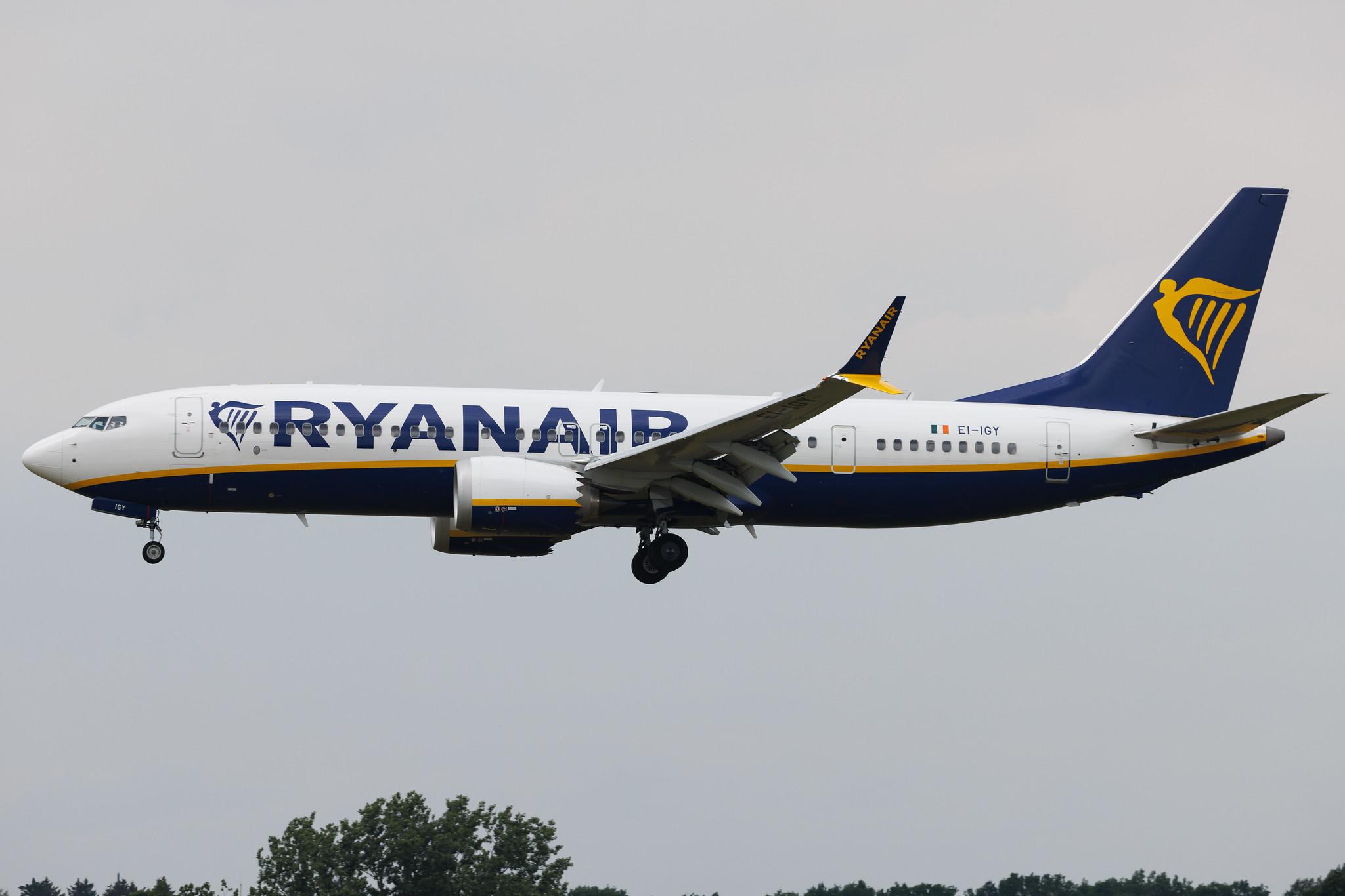 Hamburg Airport: Ryanair (FR / RYR) | Boeing 737 MAX 8-200 B38M | EI-IGY | MSN 67078