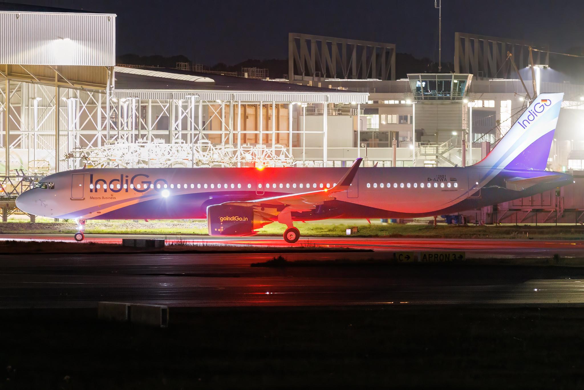 Hamburg Finkenwerder: IndiGo (6E / IGO) | Airbus A321-251NX A21N | D-AZWA | VT- | MSN 12081