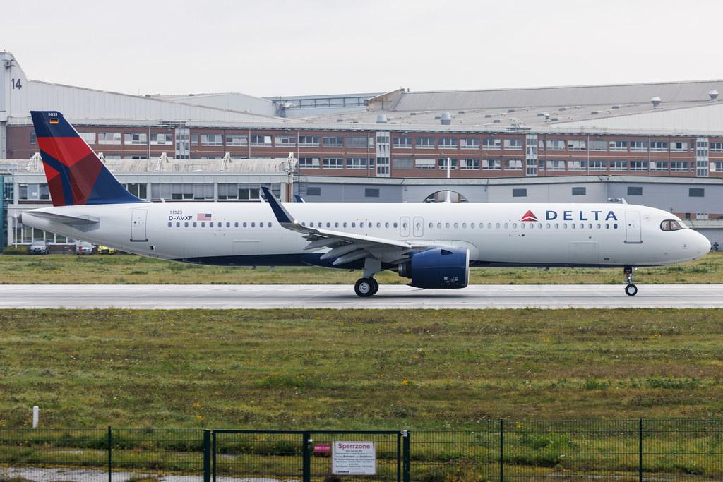 Hamburg Finkenwerder: Delta Air Lines (DL / DAL) | Airbus A321-271NX A21N | D-AVXF | N551DT | MSN 11523