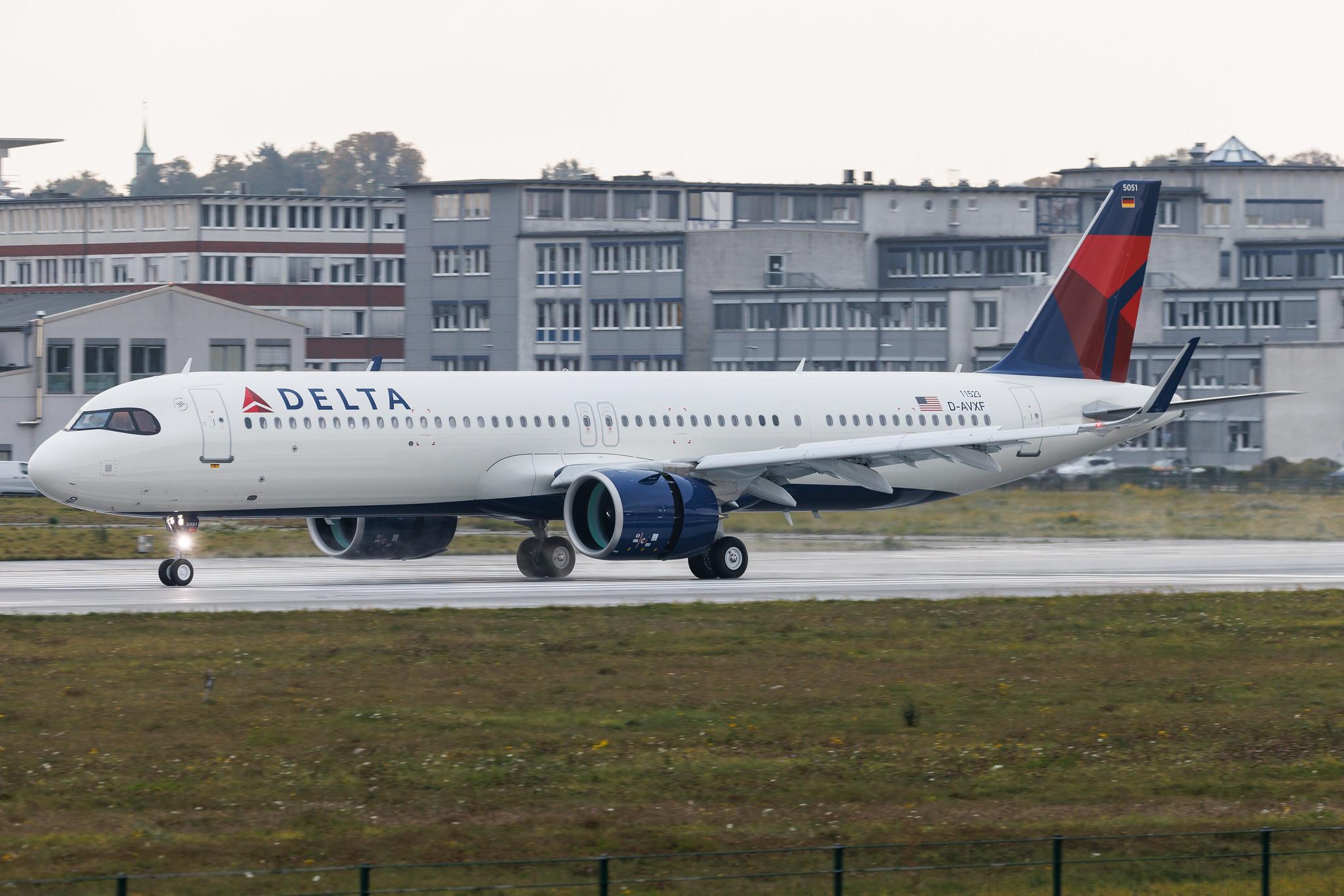 Hamburg Finkenwerder: Delta Air Lines (DL / DAL) | Airbus A321-271NX A21N | D-AVXF | N551DT | MSN 11523