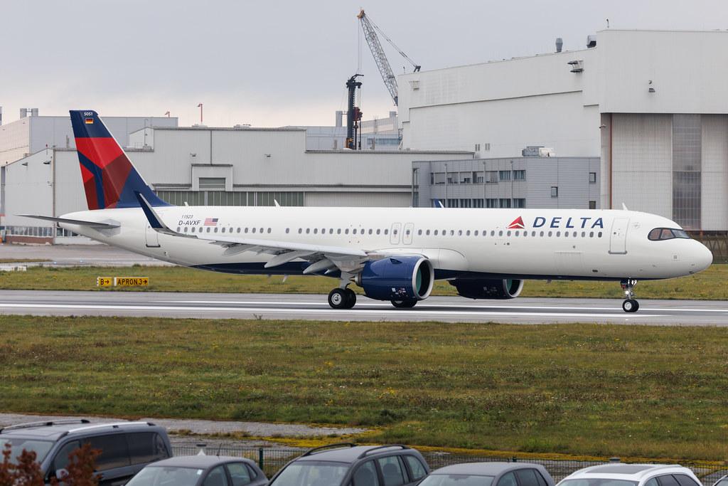 Hamburg Finkenwerder: Delta Air Lines (DL / DAL) | Airbus A321-271NX A21N | D-AVXF | N551DT | MSN 11523