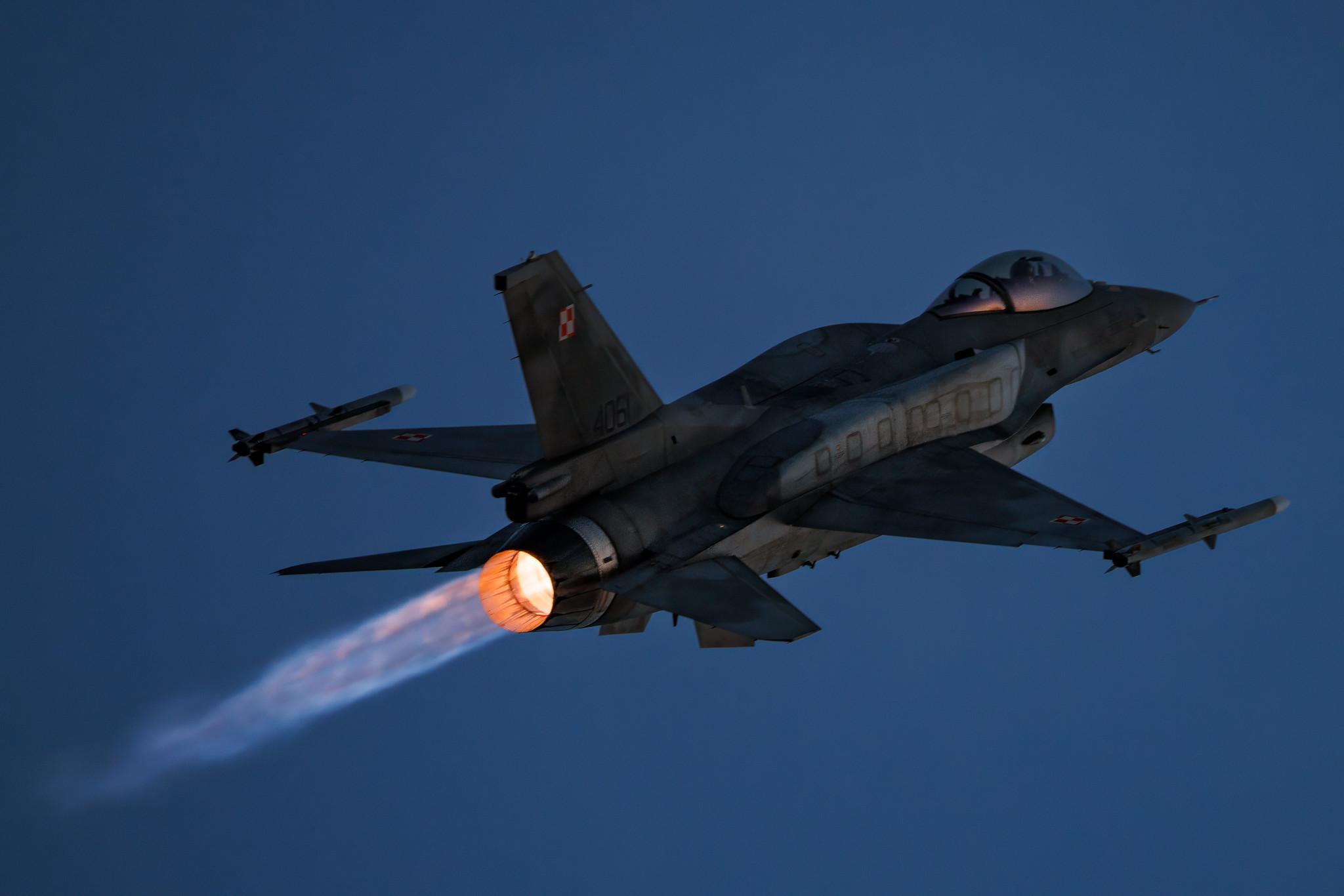 ANTIDOTUM Airshow Leszno: Polish Air Force (/ PLF) | General Dynamics F-16C Fighting Falcon F16 | 4061 | MSN JC-22