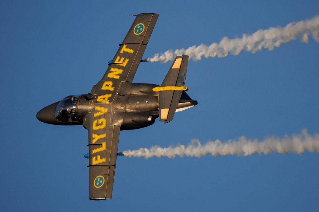ANTIDOTUM Airshow Leszno: Swedish Air Force | Saab Sk 60 | 60062 | MSN 60-062