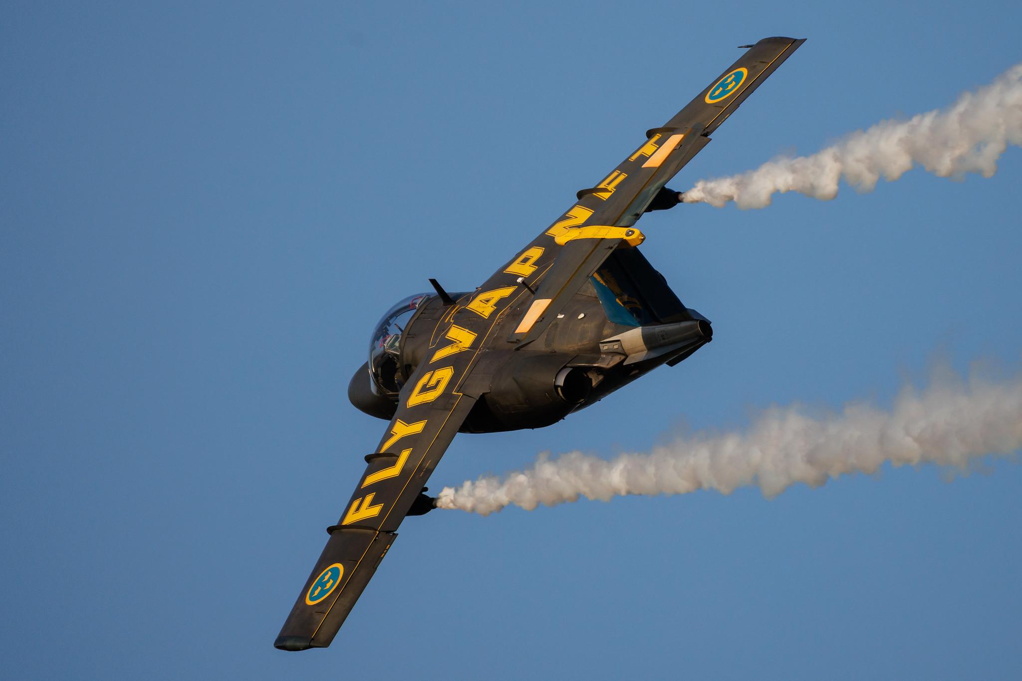ANTIDOTUM Airshow Leszno: Swedish Air Force | Saab Sk 60 | 60062 | MSN 60-062