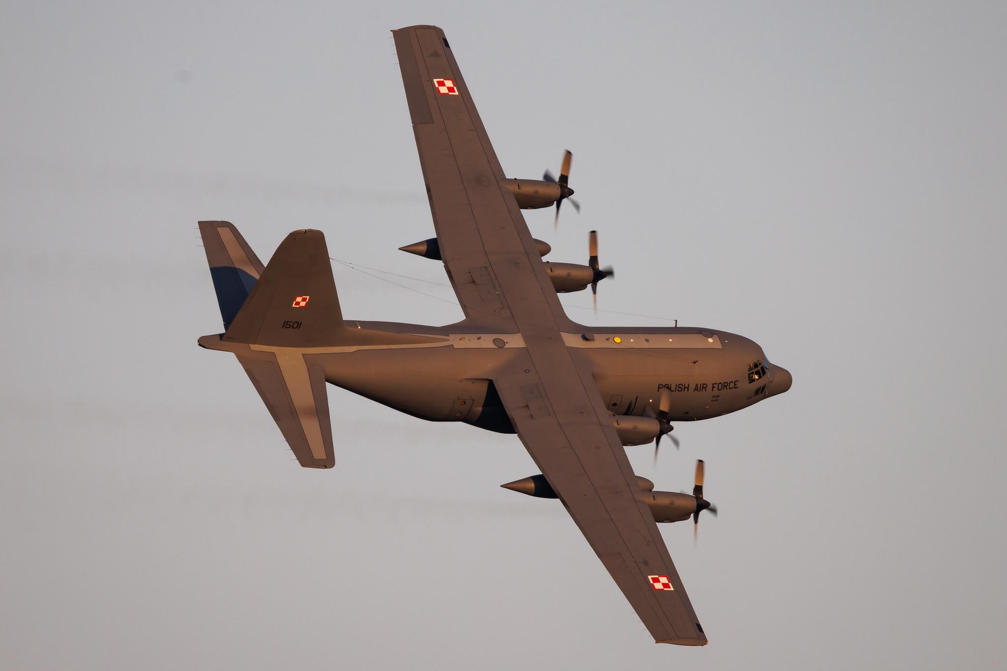 ANTIDOTUM Airshow Leszno: Polish Air Force (/ PLF) | Lockheed C-130E Hercules (L-382) C130 | 1501 | MSN 382-4428
