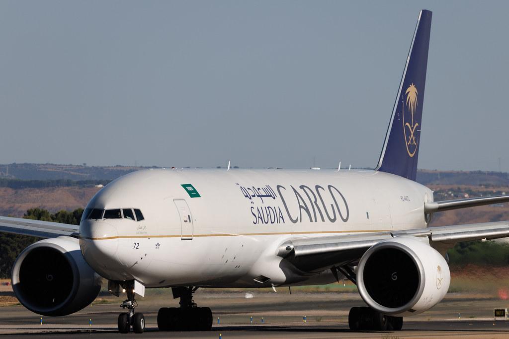Madrid Barajas Airport: Saudia Cargo (SV / SVA) | Operator: Saudia | Boeing 777-FFG B77L | HZ-AK72 | MSN 60338