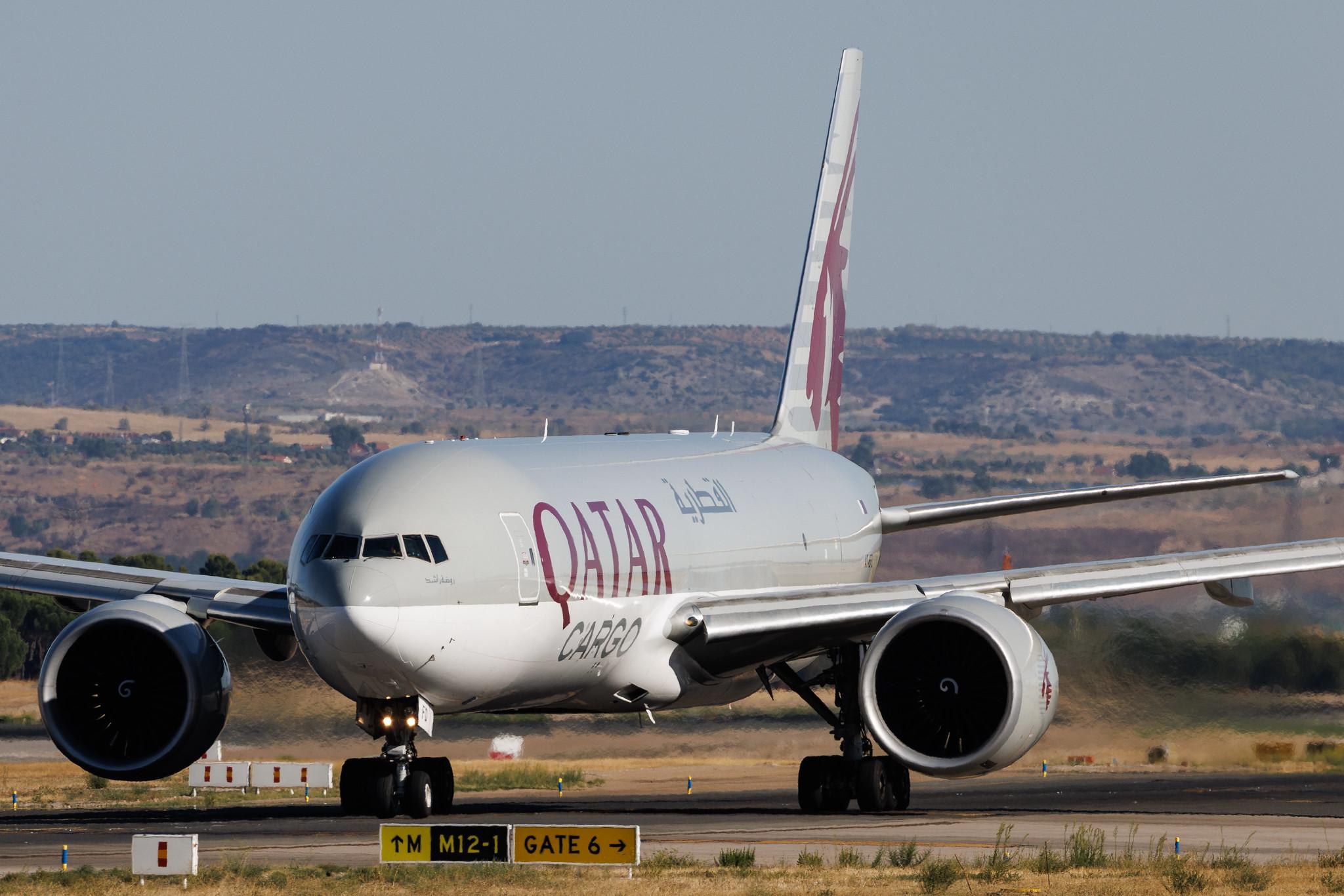 Madrid Barajas Airport: Qatar Cargo (QR / QTR) | Operator: Qatar Airways | Boeing 777-FDZ B77L | A7-BFD | MSN 41427