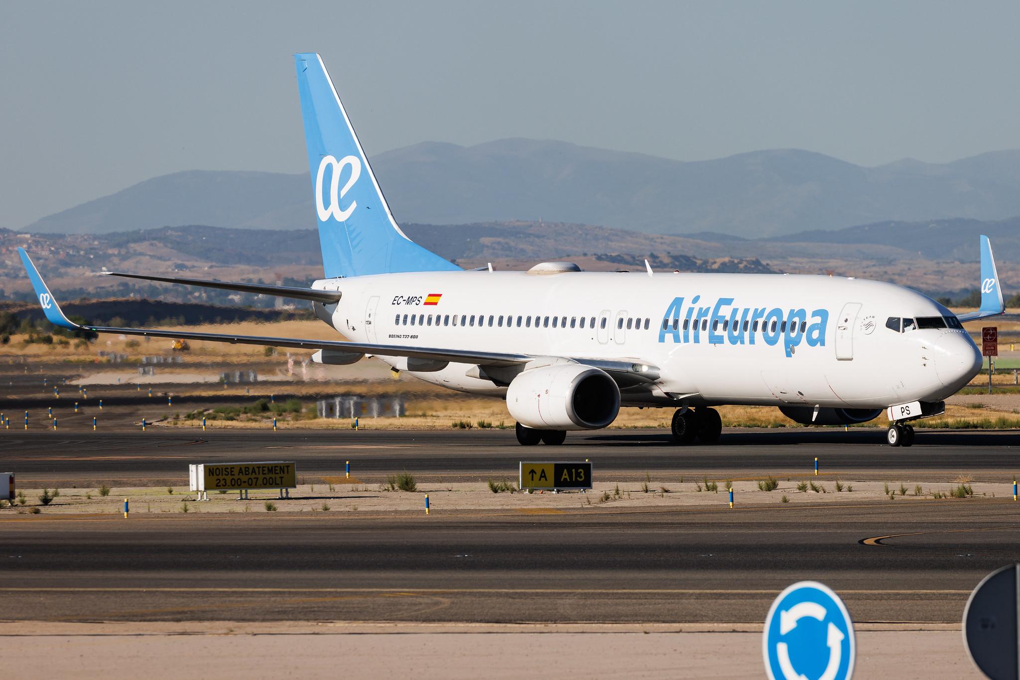 Madrid Barajas Airport: Air Europa (UX / AEA) | Boeing 737-85P B738 | EC-MPS | MSN 60587
