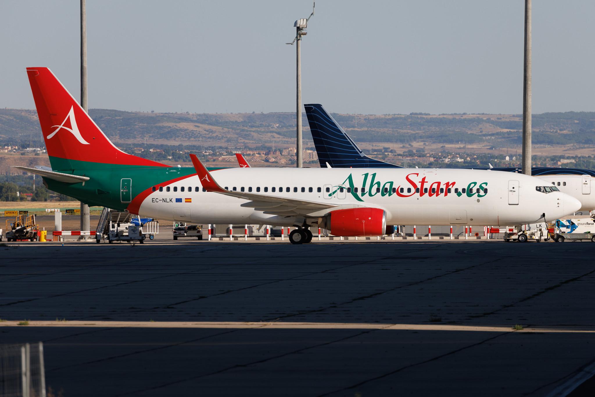 Madrid Barajas Airport: AlbaStar (AP / LAV) | Boeing 737-81M B738 | EC-NLK | MSN 33104
