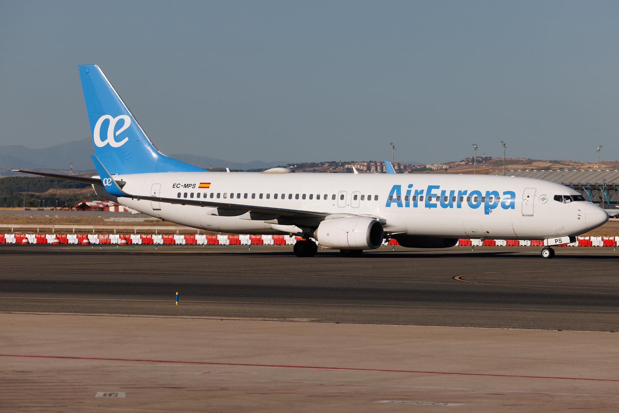 Madrid Barajas Airport: Air Europa (UX / AEA) | Boeing 737-85P B738 | EC-MPS | MSN 60587
