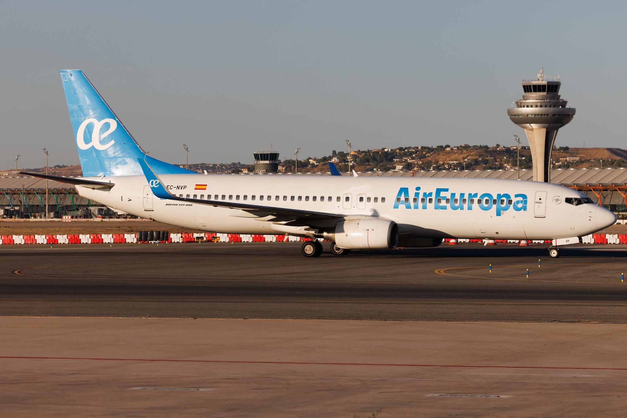 Madrid Barajas Airport: Air Europa (UX / AEA) | Boeing 737-8AS B738 | EC-NVP | MSN 35017