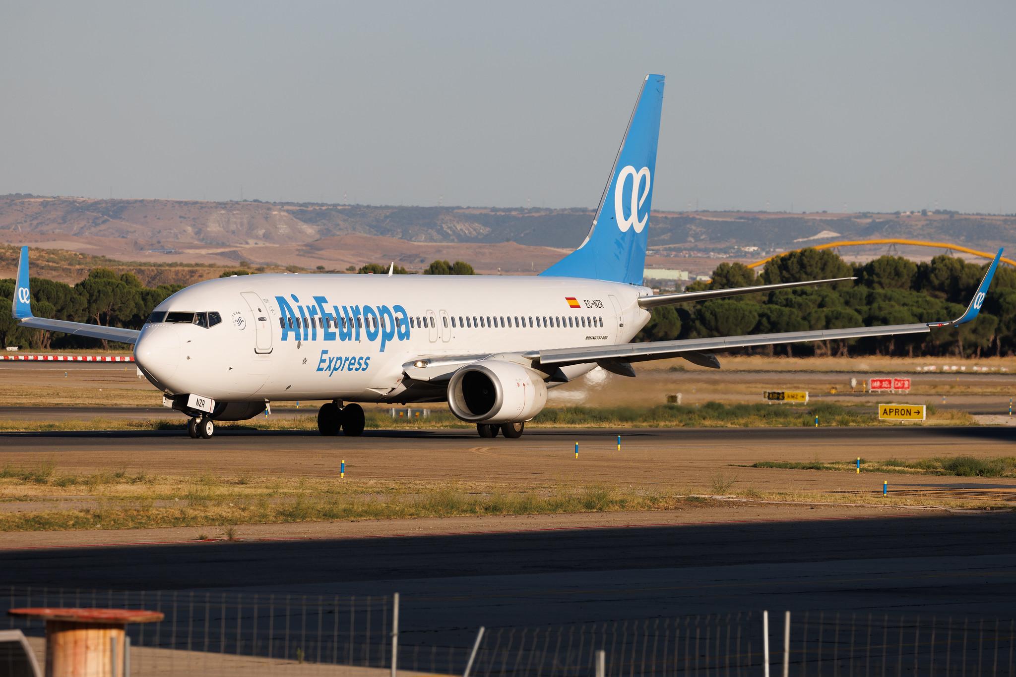 Madrid Barajas Airport: Air Europa (UX / AEA) | Operator: Air Europa Express | Boeing 737-8AS B738 | EC-NZR | MSN 40318